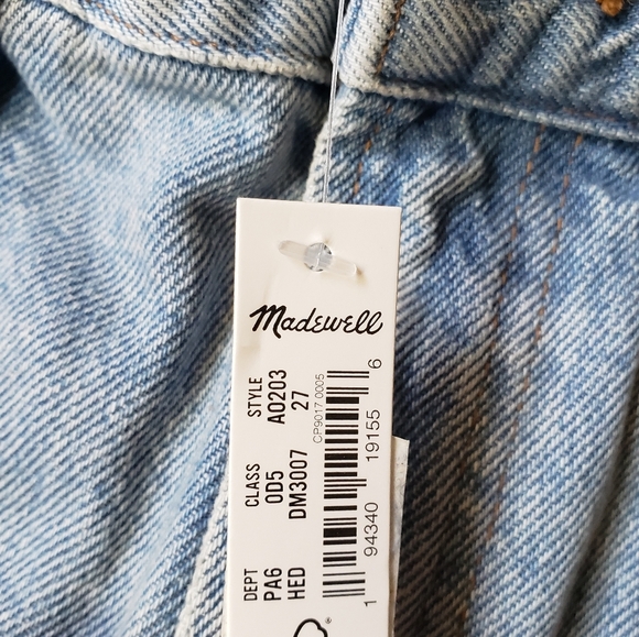 Madewell The Perfect Jean Shorts Size 27 High Rise Denim Cut Off - Picture 4 of 5